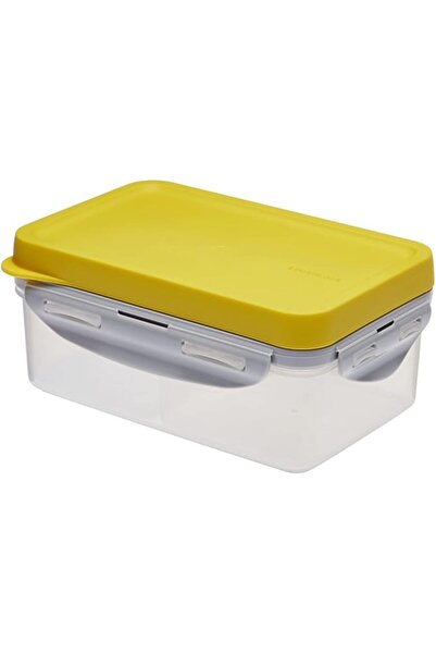 locknlock To Go Lunch Box, 1 Liter Capacity, Rectangular 3-in-1 System, Yello...