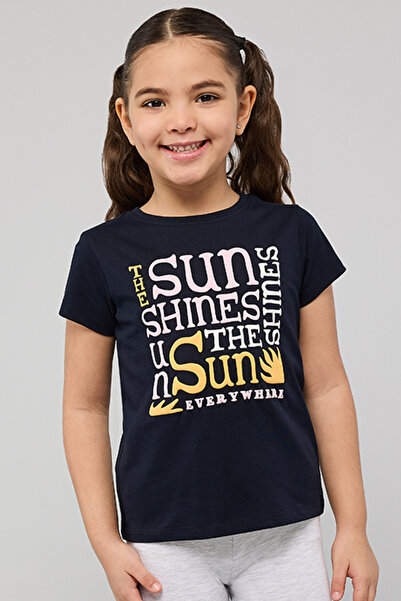 R&B Printed T-Shirt with Crew Neck and Short Sleeves