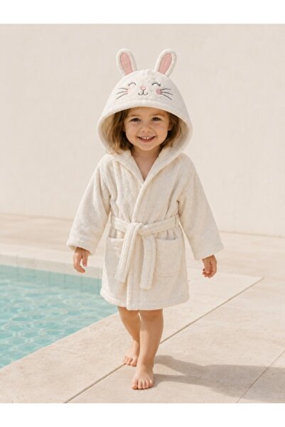 Superbaby Halat de baie premium, BEBEKEVI, model Iepuras