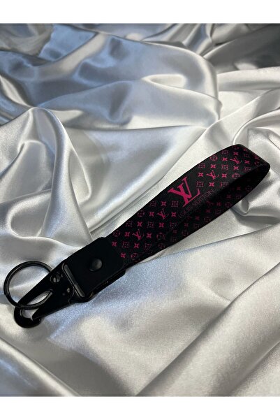 CEBECİOTO New 19 cm Cloth Keyring with Black Top and Pink Pattern, Quality Au...