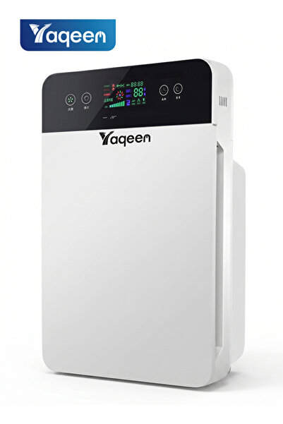 yaqeen منقي هواء HEPA للمنزل، لغرف كبيرة تصل إلى 50 متر مكعب، مع مراقب PM 2.5...