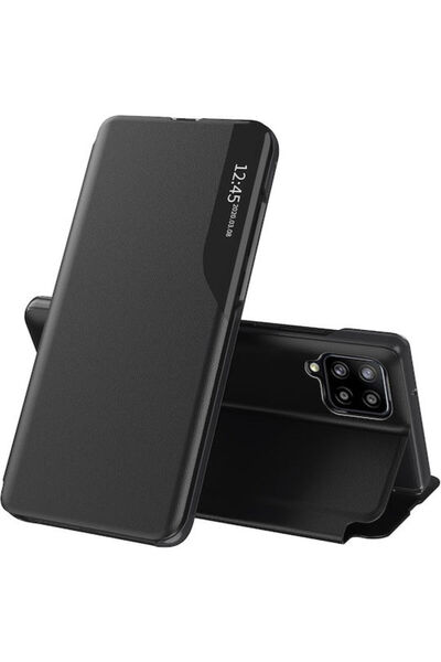 Techsuit eFold Σειρά Book Σιλικόνης Μαύρο (Galaxy A12)