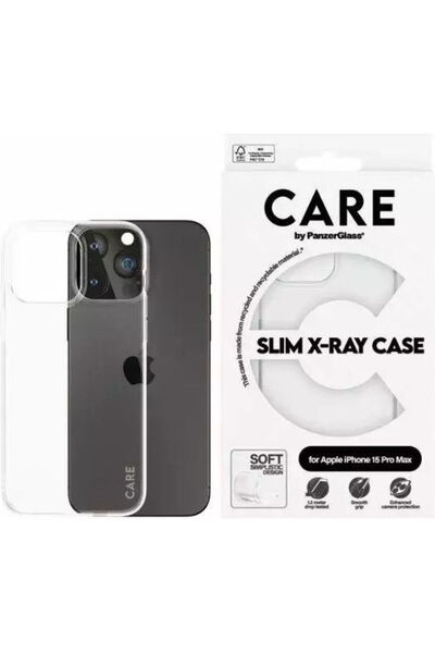 Panzer Glass Θήκη Apple iPhone 15 Pro Max Care By Panzerglass Λεπτή Θήκη X-ra...