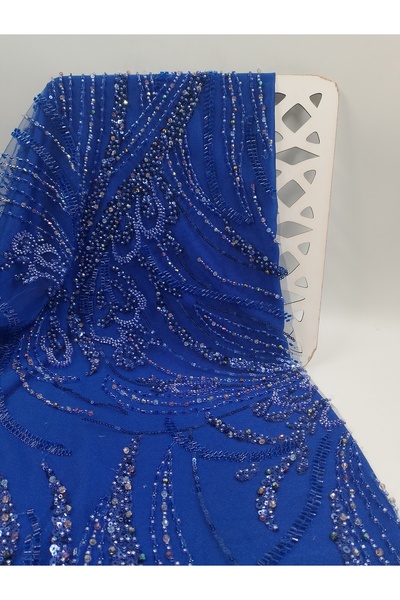 ünsal tekstil RENKLİ TAŞLI ABİYELİK KUMAŞ(1 Metre × 1.5 En)