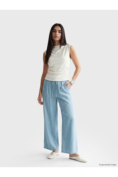 LC Waikiki Esvab • Modern & Distinctive High Waist Wide Leg Fit Women's Jean ...