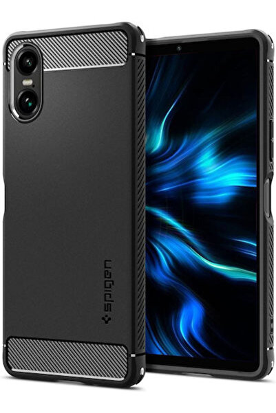 Spigen Husă de protecție robustă din silicon, 2mm, neagră (Xperia 10 VI) Cod:...