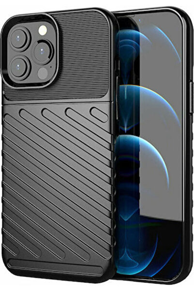 POWERTECH Πίσω Κάλυμμα Σιλικόνης Μαύρο (iPhone 13 Pro Max) Κωδικός: MOB-1695