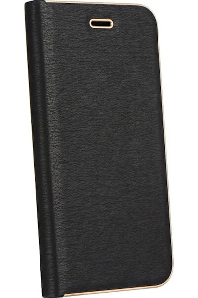 Forcell Luna Gold Book Συνθετικό Δέρμα Μαύρο (Redmi 9C)