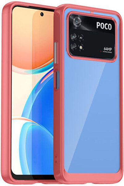 Hurtel Outer Space Πλαστικό Κόκκινο Πίσω Κάλυμμα (Poco M4 Pro)