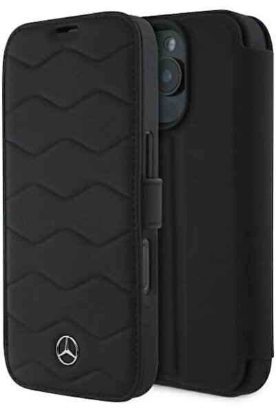 Mercedes Benz Mercedes-Benz Πίσω Κάλυμμα Δερμάτινο Μαύρο (iPhone 16 Pro Max)