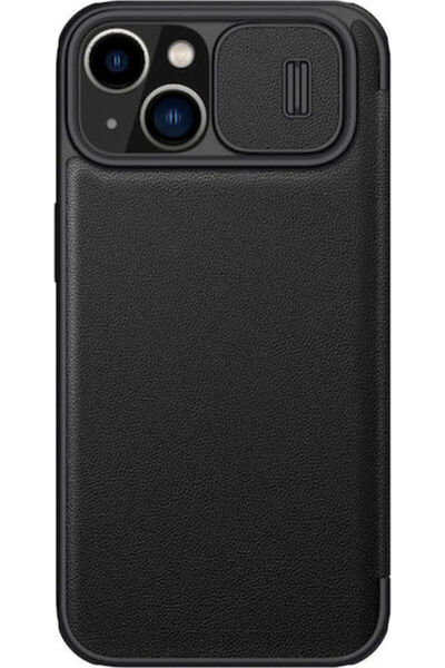 Nillkin Qin Pro Book Synthetic Leather 0.2mm Black (iPhone 14 Plus)