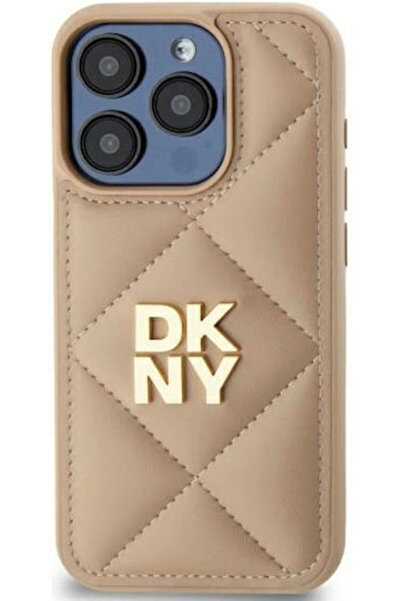 Dkny Καπιτονέ Πίσω Κάλυμμα με Λογότυπο, Σιλικόνης / Πλαστικό, Μπεζ (iPhone 14...