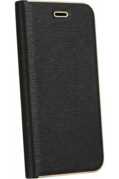 Forcell Luna Gold Book Συνθετικό Δέρμα Μαύρο (Galaxy A52 / A52s)