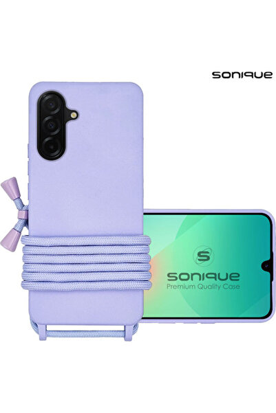 Other Θήκη σιλικόνης με κορδόνι κρεμάσματος Sonique Samsung Galaxy A36 5G Λιλά