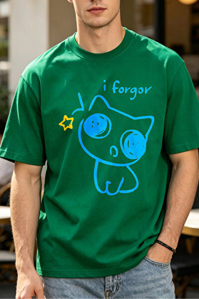 Fleck تي شيرتات بتصميم قطة لطيفة للرجال، تي شيرتات مطبوعة للرجال من I Forgot