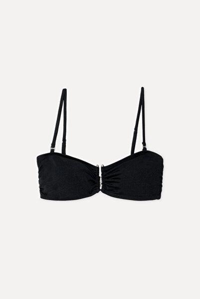Mudo Kadın Siyah Tokalı Bikini Üstü