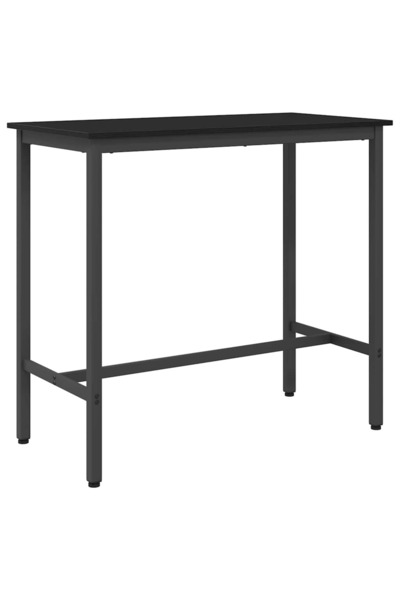 vidaxl masă Stejar Negru 100 x 50 x 90,5 cm Lemn ingineresc și oțel
