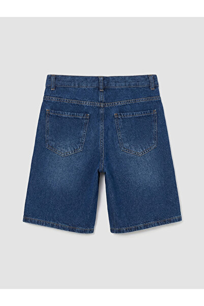 LC Waikiki Ripped Detailed Boy Jean Shorts