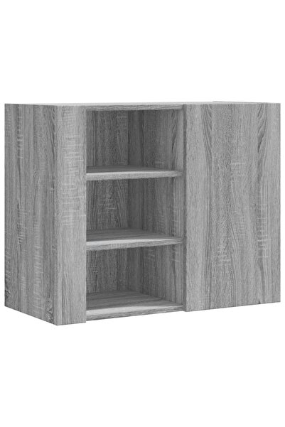 vidaxl Dulap de perete, gri sonoma, 75x35x60 cm, lemn compozit
