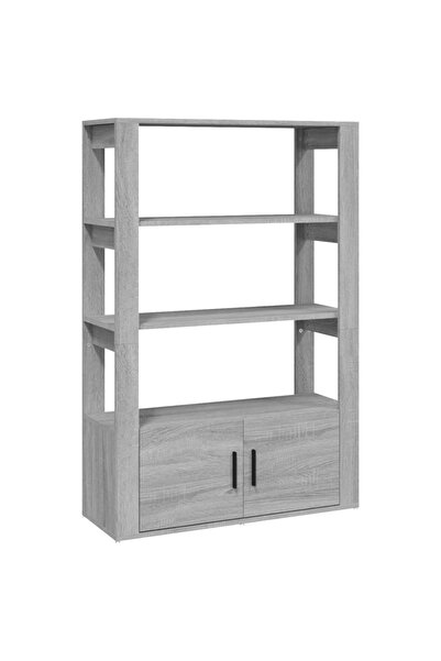 vidaxl Servantă, gri sonoma, 80x30x119,5 cm, lemn prelucrat