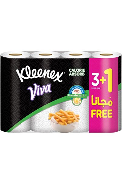 Kleenex مناشف مطبخ فيفا الماصة للدهون 50 قطعة 3+1