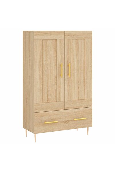 vidaxl Dulap înalt, stejar Sonoma, 69,5x31x115 cm, lemn prelucrat
