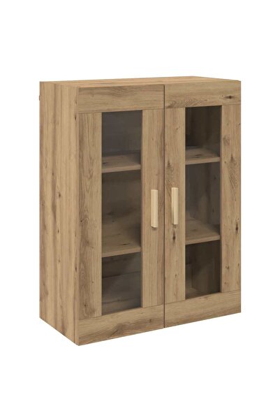 vidaxl Dulap de perete suspendat, stejar artizanal, 69,5x34x90 cm