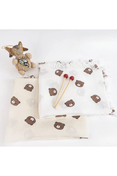 milay's life home collections Baby Unisex 105*120 cm 2-Layer Muslin Blanket
