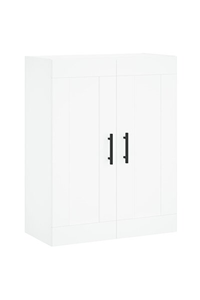 vidaxl Dulap montat pe perete, alb, 69,5x34x90 cm, lemn prelucrat
