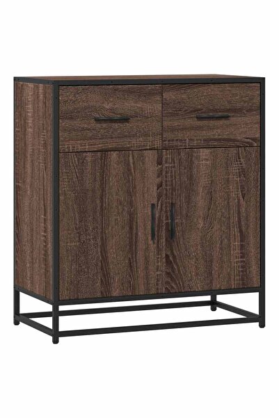 vidaxl Bufetă Stejar maro 68x35x76 cm Lemn prelucrat