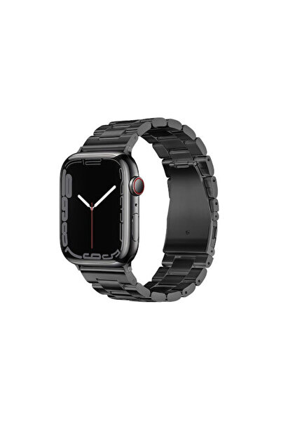 OEM Λουράκι Ανοξείδωτο Ατσάλι Μαύρο (Apple Watch 42/44/45/49mm)