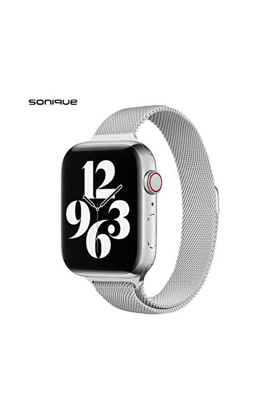 Other Λουράκι Sonique από Ανοξείδωτο Ατσάλι Ασημί (για Apple Watch (42/44/45/...