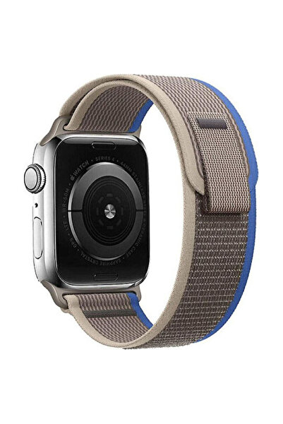 OEM Λουράκι Apple Watch 42 44 45 49; Φωτιστικό Trail Loop Γκρι + Μπλε