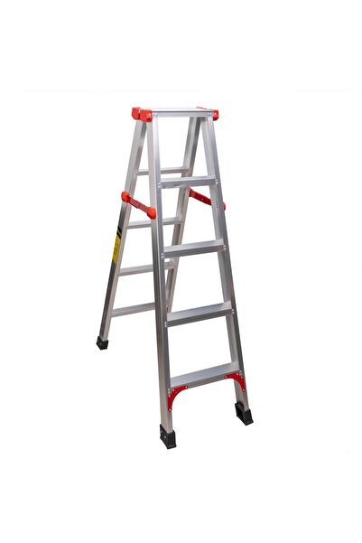 Z-Tools Scară dublă din aluminiu, 2x5 trepte, pliabilă, maxim 150kg / ZTS 8189