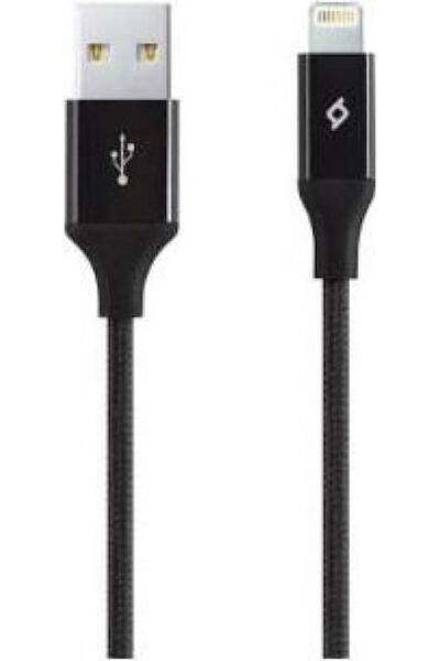 Ttec Μαγνητικό Πλεγμένο Καλώδιο USB 2.0 USB-C Αρσενικό - USB-C 60W PD Μαύρο 1μ