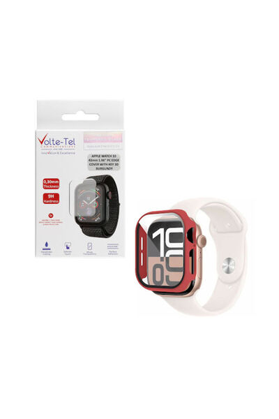 Other Volte-Tel Πλαστική Θήκη Edge Cover με Θήκη Κλειδιού σε χρώμα Μπορντό γι...