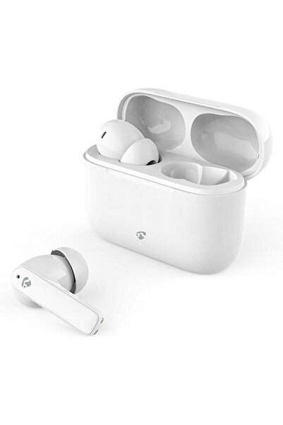 Nedis HPBT2425WT Ενδοωτικά ακουστικά Bluetooth handsfree με θήκη φόρτισης, Λευκά