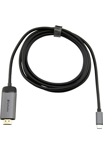 Verbatim Καλώδιο HDMI Αρσενικό σε USB-C Αρσενικό 1,5μ Μαύρο Κωδικός: 49144