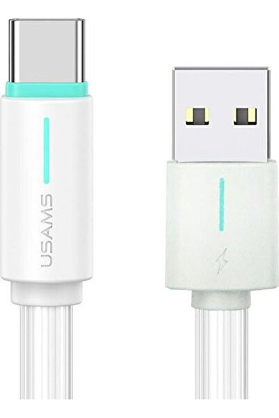 Usams Καλώδιο USB 2.0 USB-C αρσενικό - USB-A 18W Λευκό 1μ (SJ732USB02)