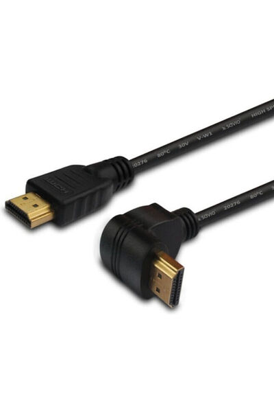 Savio HDMI 1.4 Υψηλής Ταχύτητας 1080p 120Hz Γωνία (90°) ° Καλώδιο HDMI Αρσενι...