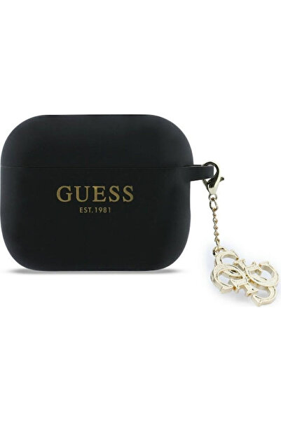 Guess Θήκη σιλικόνης σε μαύρο χρώμα για Apple AirPods Pro 3