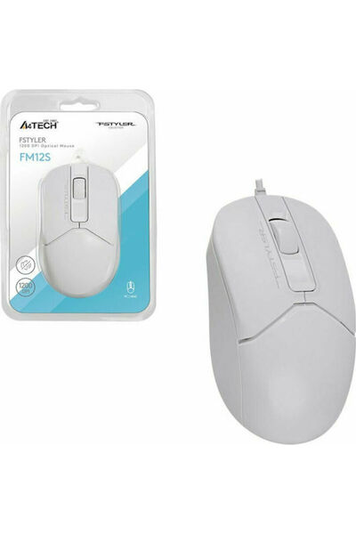 A4 Tech A4Tech Fstyler FM12S Ενσύρματο Ποντίκι Λευκό
