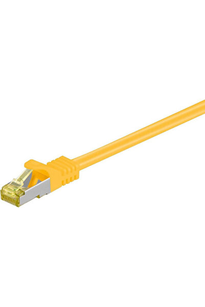 goobay Καλώδιο Ethernet S/FTP Κατηγορίας 7 10Gbps 1μ Κίτρινο Κωδικός: 91584