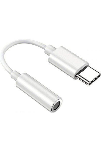 POWERTECH Μετατροπέας USB-C αρσενικό σε 3.5mm θηλυκό Λευκό 1 τεμάχιο CAB-UC084