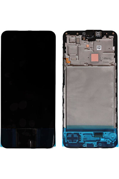 Samsung Οθόνη με μηχανισμό αφής και πλαίσιο για Galaxy A17 4G A175 (Μαύρο) Κω...