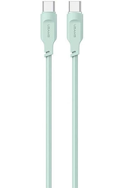 Usams US-SJ567 Καλώδιο USB 2.0 USB-C Αρσενικό - USB-C 100W PD Πράσινο 1.2μ SJ...