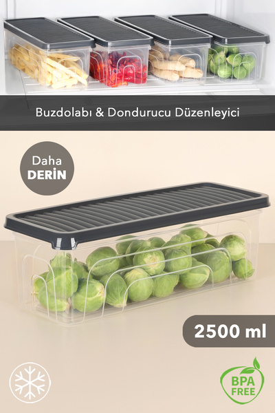 Meleni Home Recipient de depozitare pentru organizarea frigiderului - Recipie...
