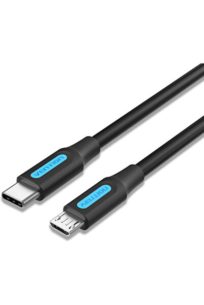 Vention Καλώδιο USB 2.0 USB-C Αρσενικό - Micro USB-A Μαύρο 1.5μ COVBG