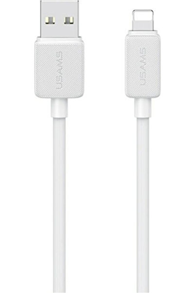 Usams Καλώδιο USB-A σε Lightning Λευκό 2μ (SJ694USB02)