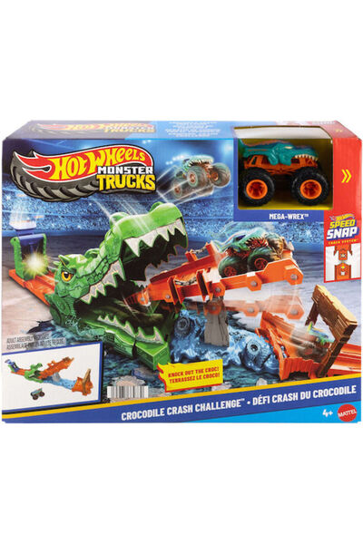 HOT WHEELS Μόνστερ Τρακς: Πίστα Σνέικ Σλαμ Τέιντφορν, Πρόκληση Κροκόδειλος Σύ...